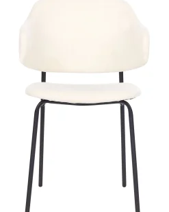 Set di 2 sedie da pranzo KENAI Tessuto Beige chiaro