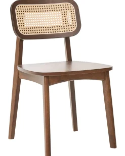 Set di 2 sedie da pranzo KENO Legno Marrone chiaro/Marrone