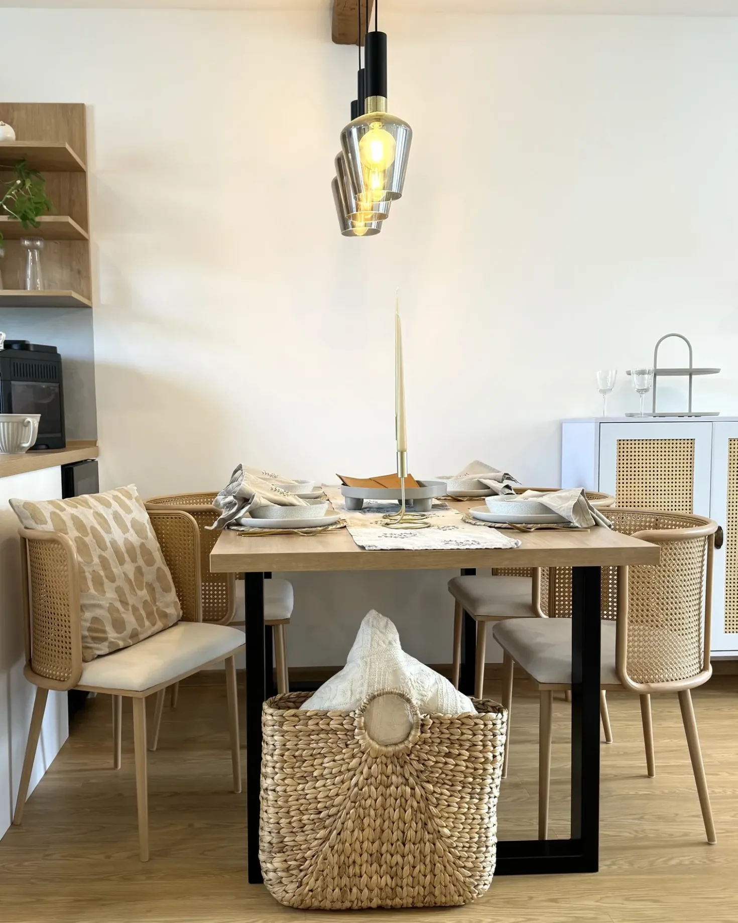Set di 2 sedie da pranzo KOBUK Metallo Marrone chiaro