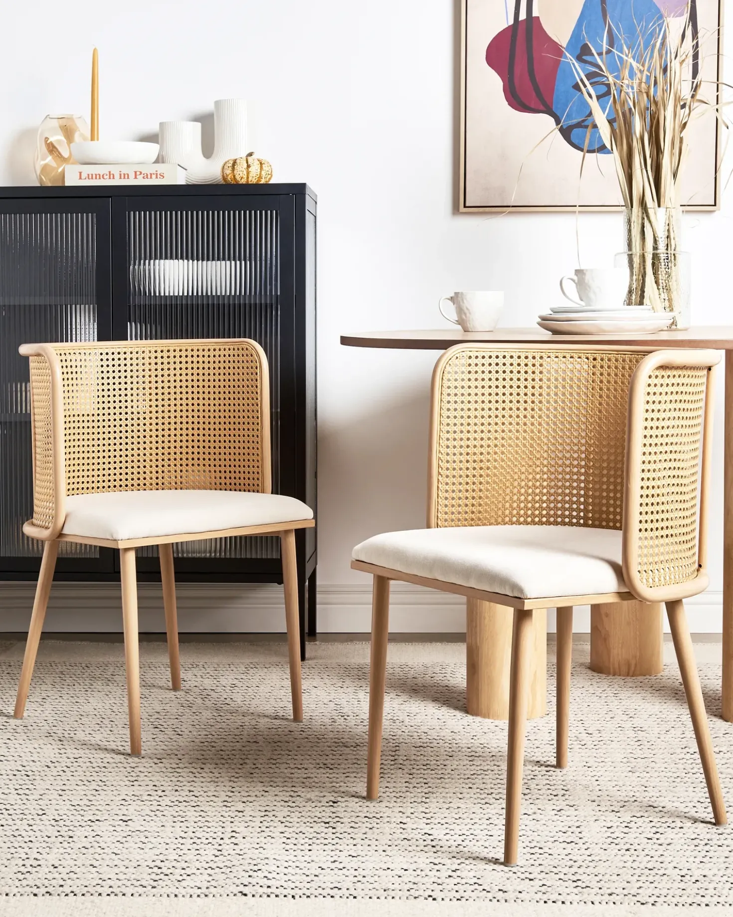 Set di 2 sedie da pranzo KOBUK Metallo Marrone chiaro