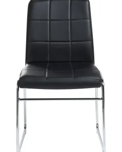 Set di 2 sedie da pranzo KIRON Pelle sintetica Nero