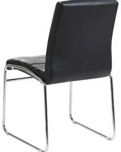 Set di 2 sedie da pranzo KIRON Pelle sintetica Nero