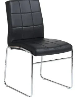 Set di 2 sedie da pranzo KIRON Pelle sintetica Nero