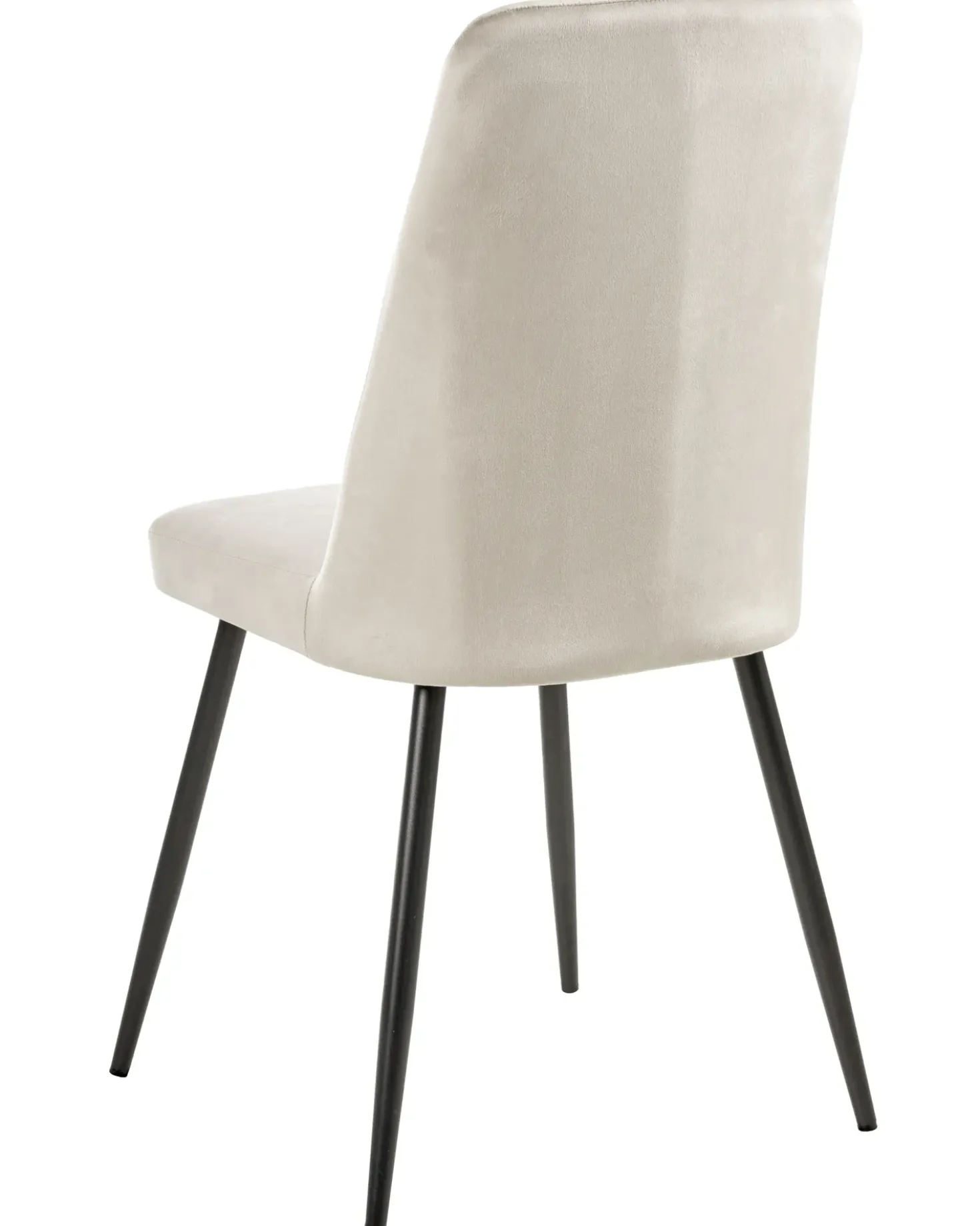 Set di 4 sedie da pranzo KIRBY Velluto Beige