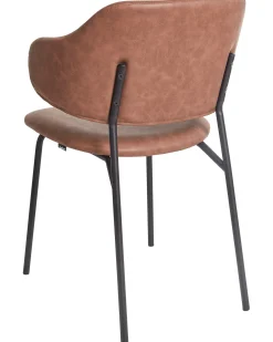 Set di 2 sedie da pranzo KENAI Pelle sintetica Marrone