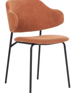 Set di 2 sedie da pranzo KENAI Tessuto Arancione