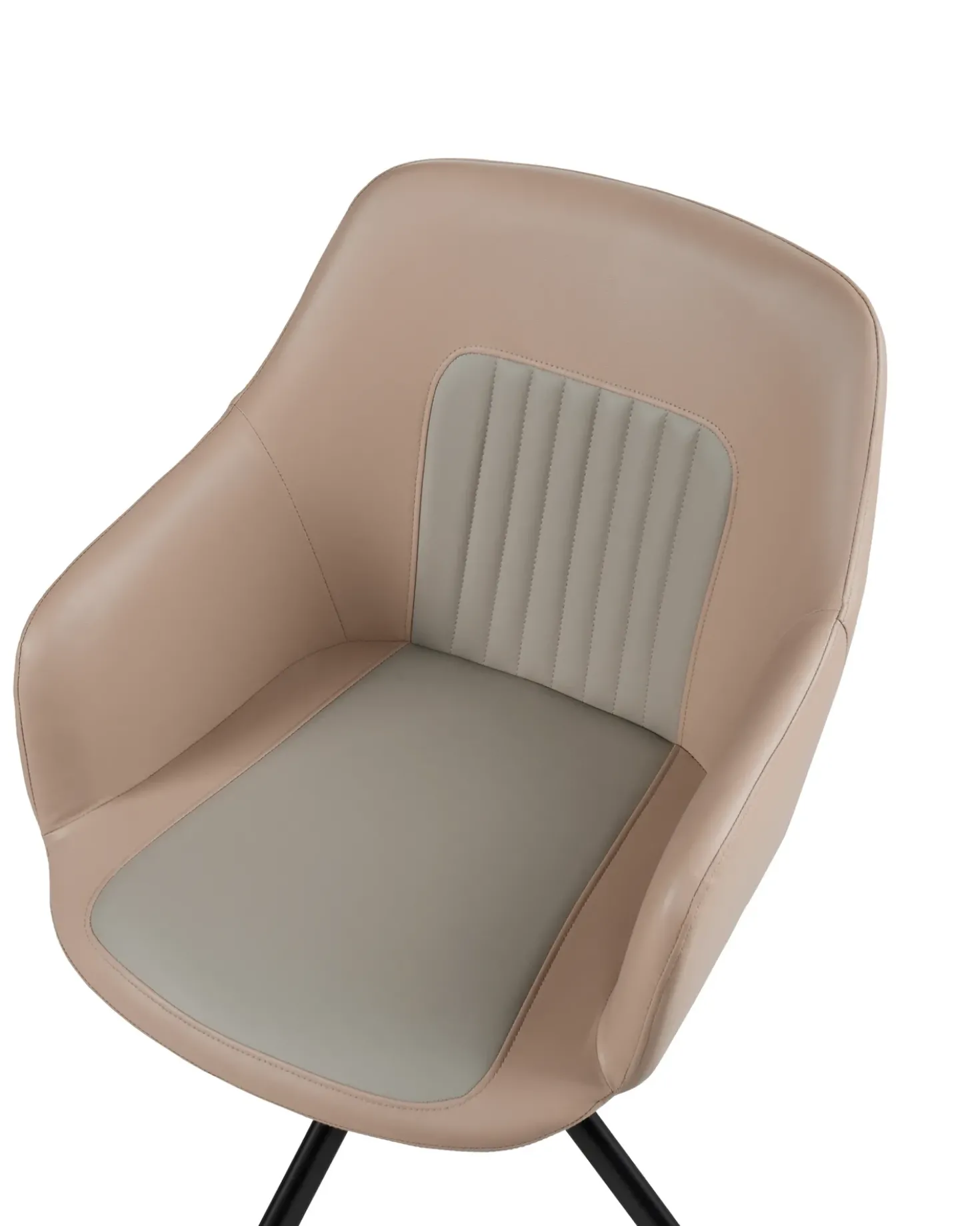 Set di 2 sedie da pranzo LIKELY Pelle sintetica Beige sabbia