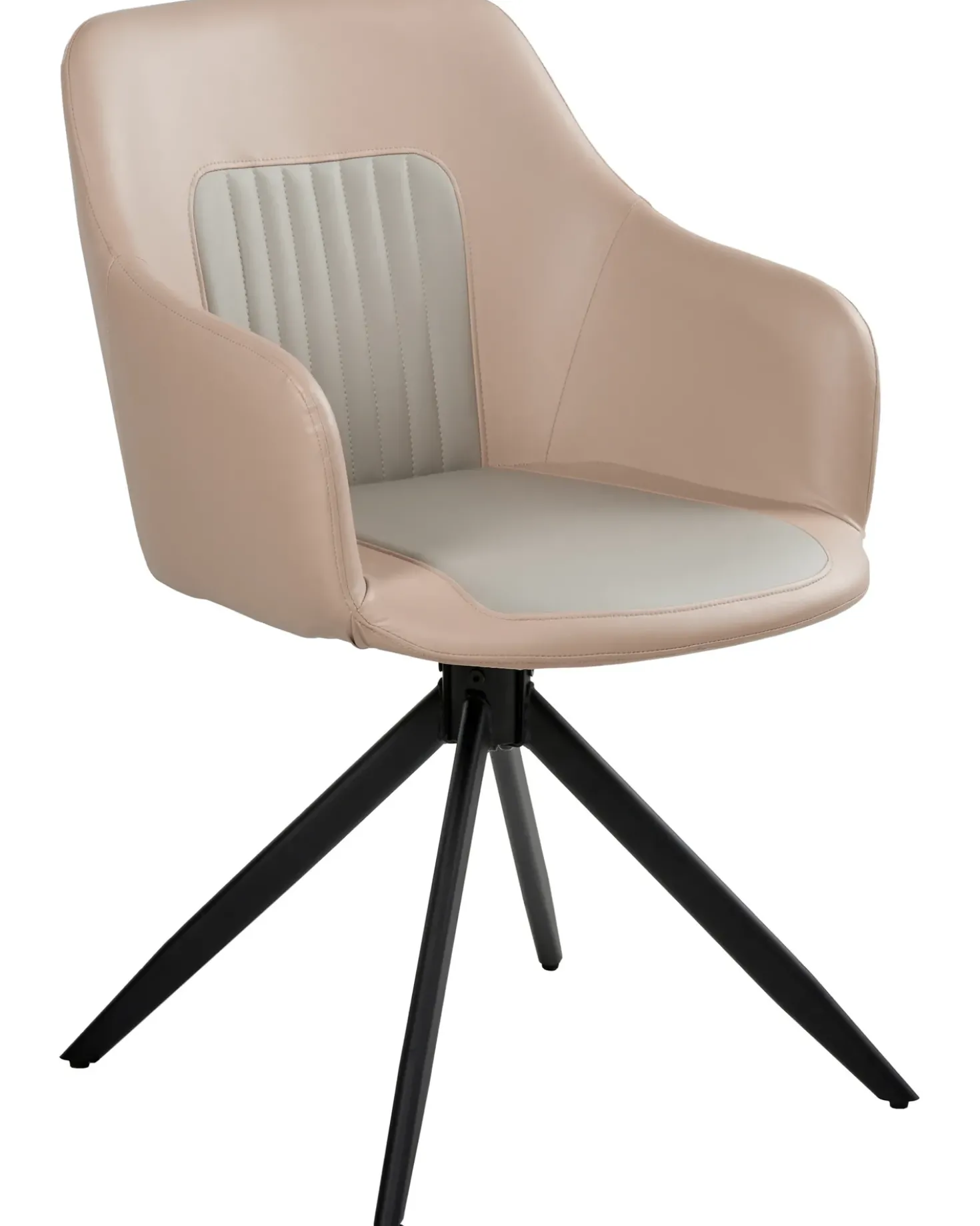 Set di 2 sedie da pranzo LIKELY Pelle sintetica Beige sabbia