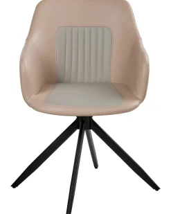 Set di 2 sedie da pranzo LIKELY Pelle sintetica Beige sabbia