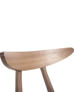 Set di 2 sedie da pranzo LYNN Legno Marrone scuro/Grigio
