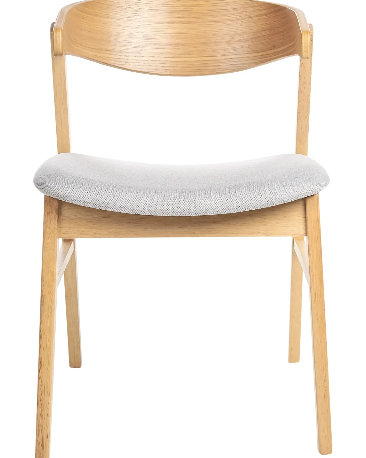 Set di 2 sedie da pranzo LILLY Tessuto Marrone chiaro/Grigio