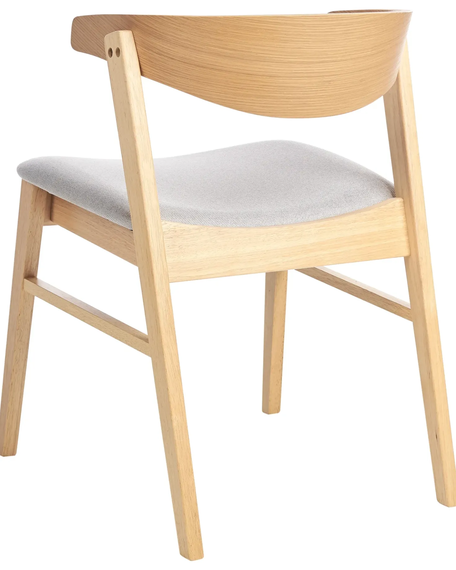 Set di 2 sedie da pranzo LILLY Tessuto Marrone chiaro/Grigio