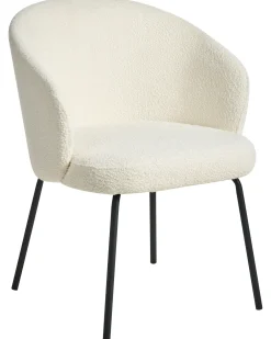 Set di 2 sedie da pranzo LUDDEN Bouclé Beige chiaro