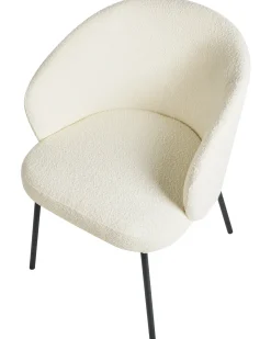 Set di 2 sedie da pranzo LUDDEN Bouclé Beige chiaro