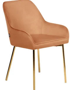 Set di 2 sedie da pranzo LOVERNA Velluto Arancione
