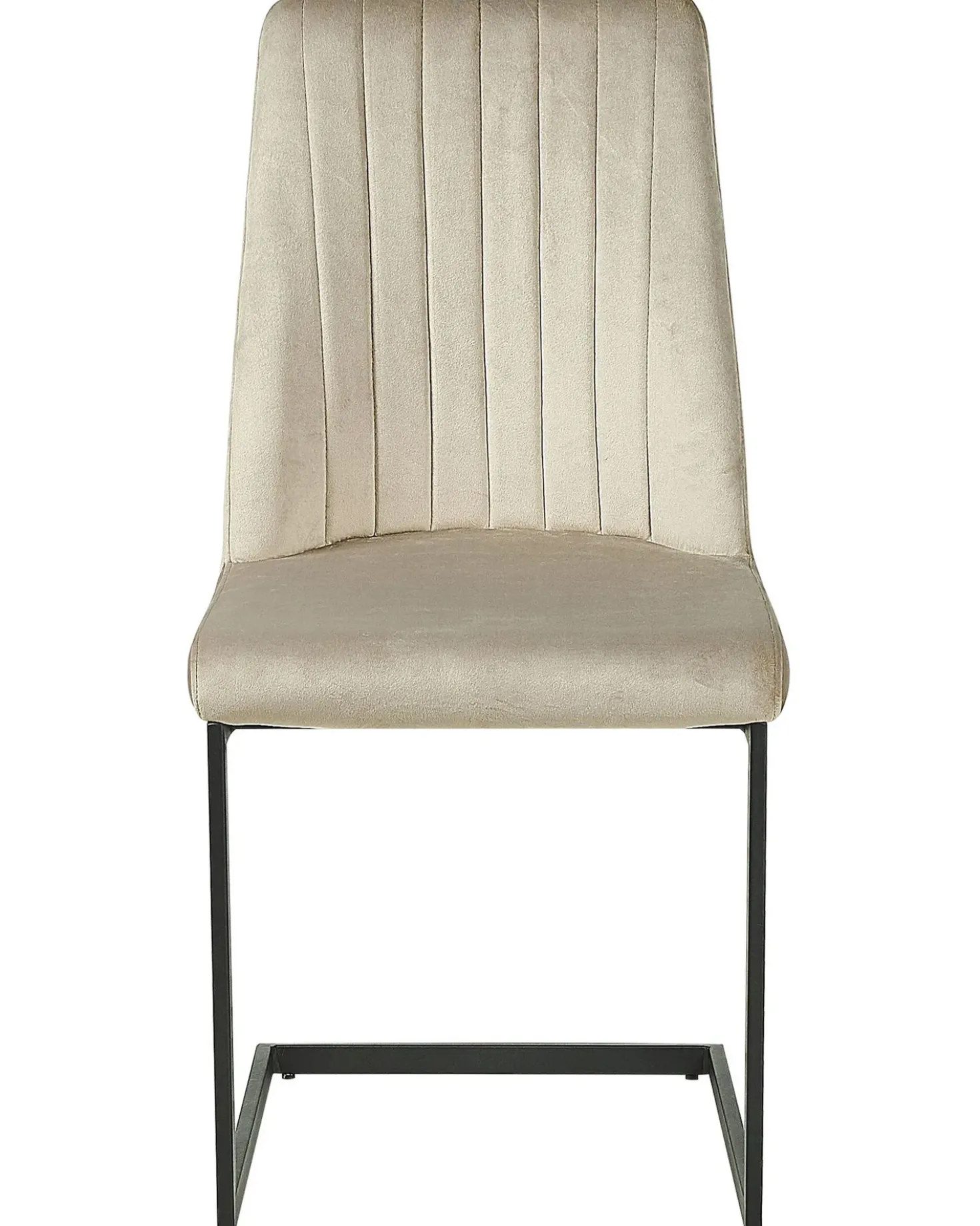 Set di 2 sedie da pranzo LAVONIA Velluto Tortora