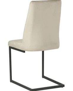 Set di 2 sedie da pranzo LAVONIA Velluto Tortora