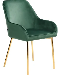 Set di 2 sedie da pranzo LOVERNA Velluto Verde