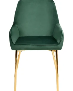 Set di 2 sedie da pranzo LOVERNA Velluto Verde
