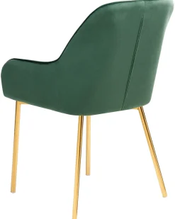 Set di 2 sedie da pranzo LOVERNA Velluto Verde