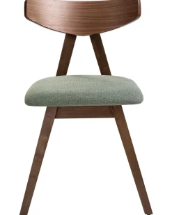 Set di 2 sedie da pranzo LACOTA Legno Marrone/Verde