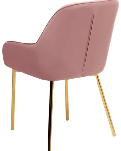 Set di 2 sedie da pranzo LOVERNA Velluto Rosa