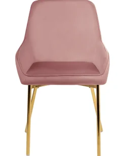 Set di 2 sedie da pranzo LOVERNA Velluto Rosa