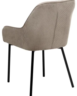 Set di 2 sedie da pranzo LOVERNA Velluto a coste Beige