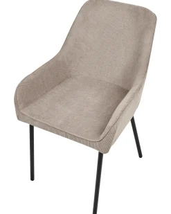 Set di 2 sedie da pranzo LOVERNA Velluto a coste Beige