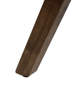 Set di 2 sedie da pranzo LELAND Legno Marrone/Tortora