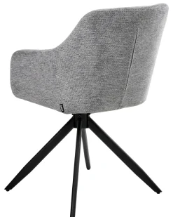 Set di 2 sedie da pranzo LIKELY Tessuto Grigio