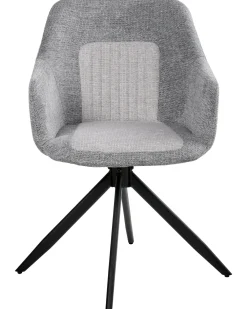 Set di 2 sedie da pranzo LIKELY Tessuto Grigio