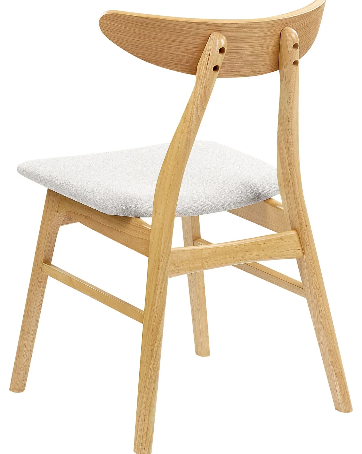 Set di 2 sedie da pranzo LYNN Legno Marrone chiaro/Grigio