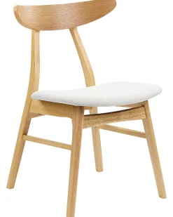 Set di 2 sedie da pranzo LYNN Legno Marrone chiaro/Grigio