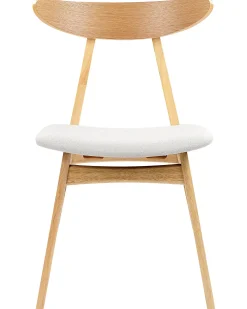 Set di 2 sedie da pranzo LYNN Legno Marrone chiaro/Grigio