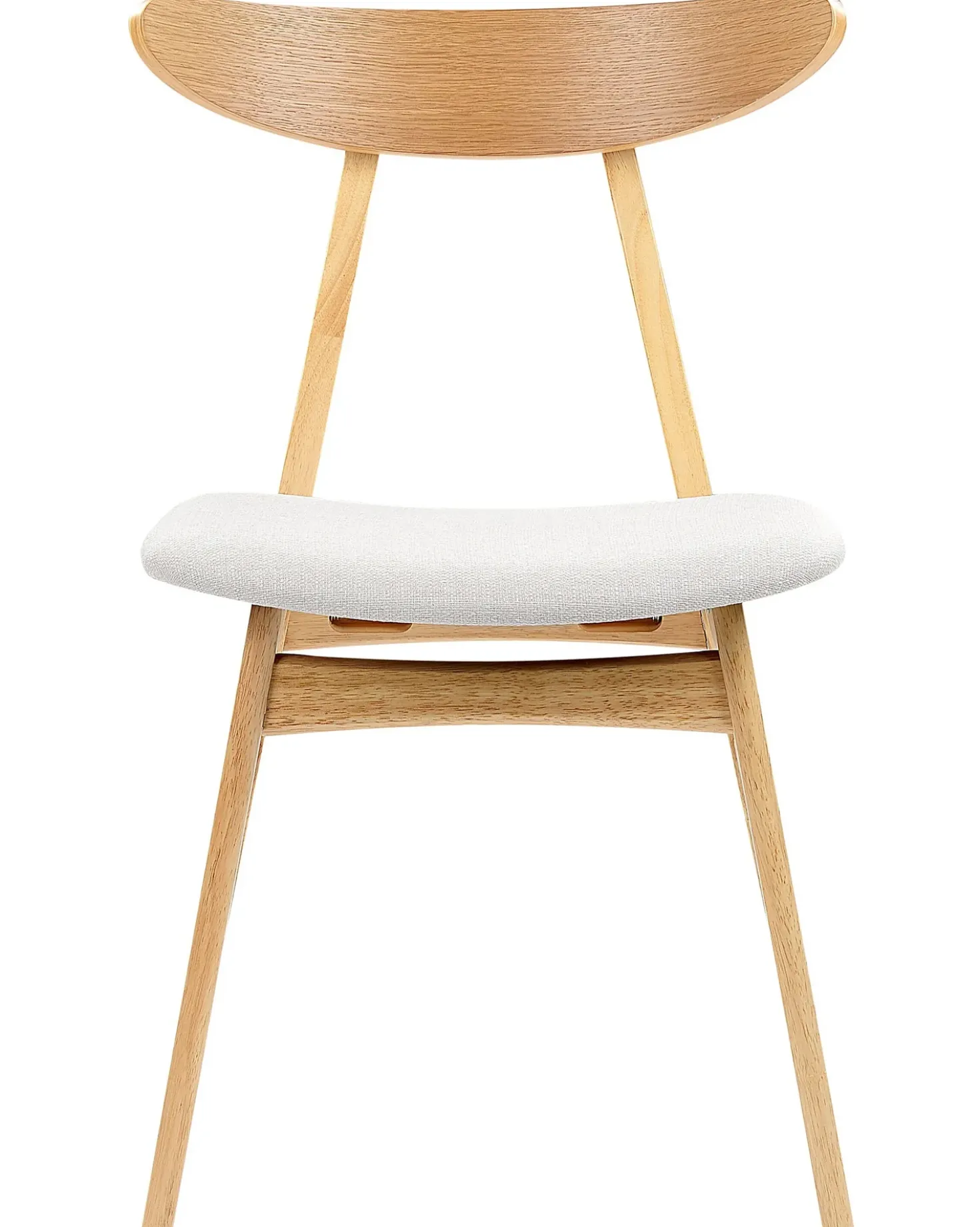 Set di 2 sedie da pranzo LYNN Legno Marrone chiaro/Grigio