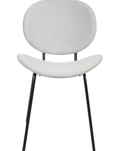 Set di 2 sedie da pranzo LUANA Velluto Grigio chiaro