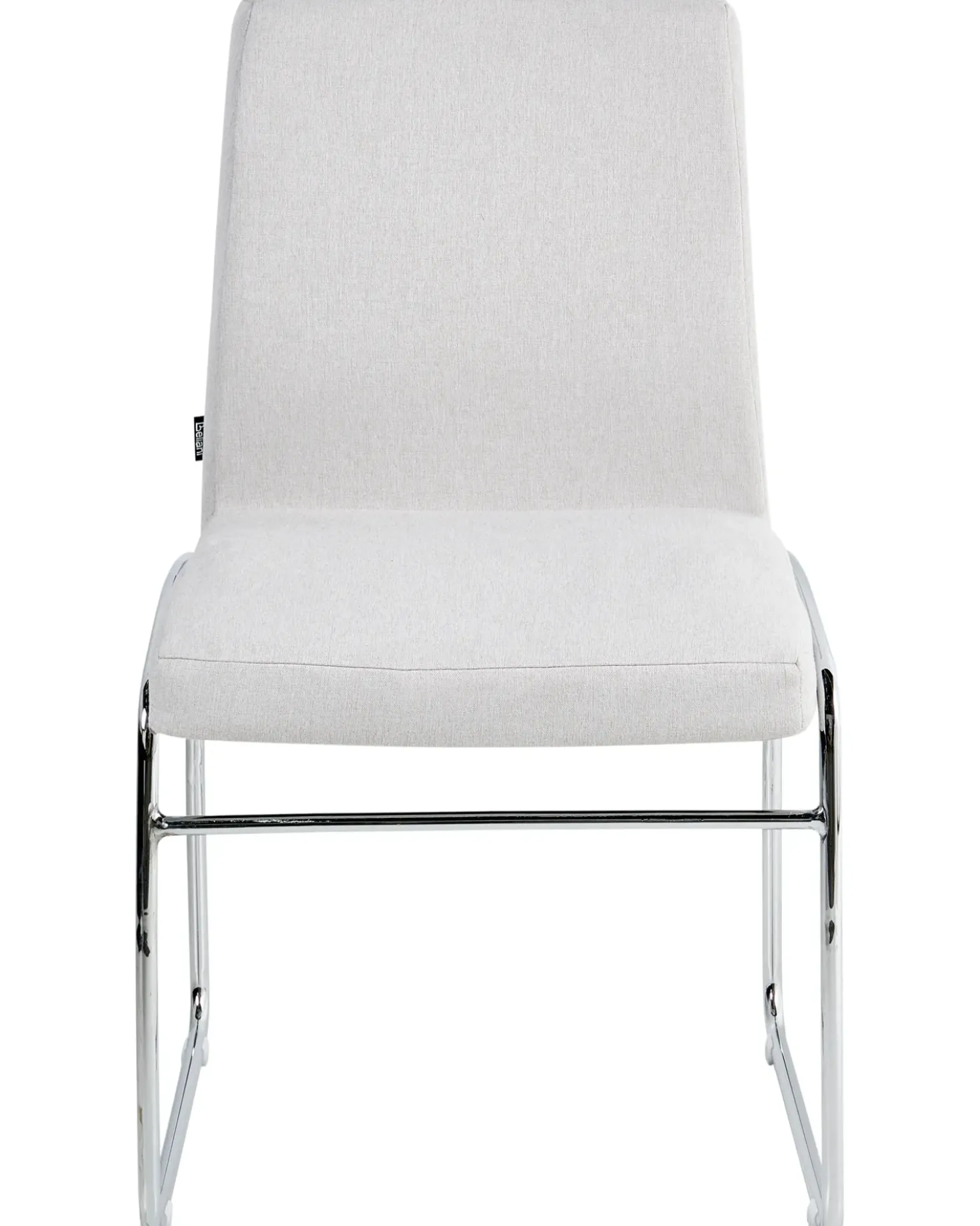Set di 2 sedie da pranzo LECCO Tessuto Grigio chiaro