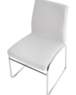 Set di 2 sedie da pranzo LECCO Tessuto Grigio chiaro