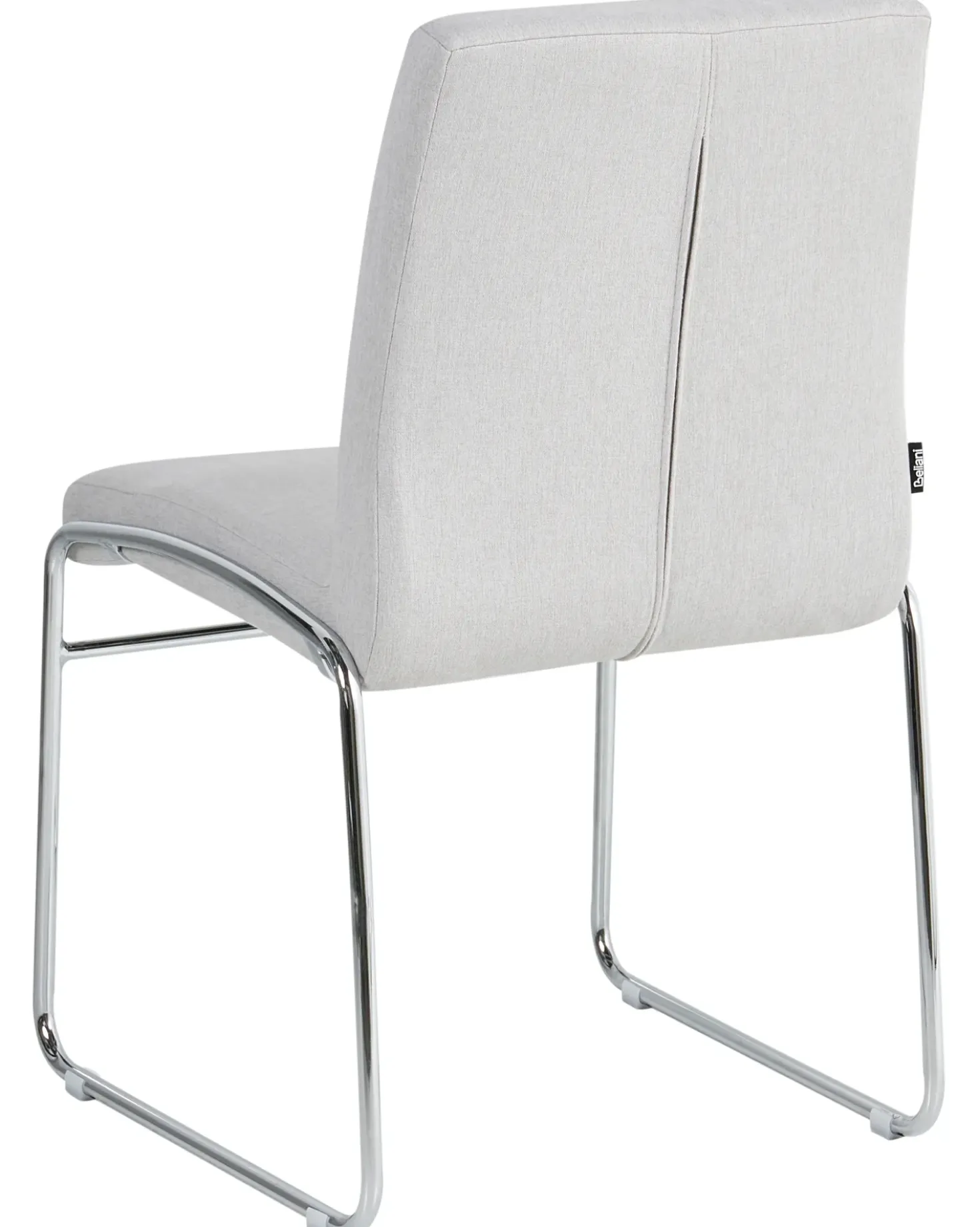 Set di 2 sedie da pranzo LECCO Tessuto Grigio chiaro