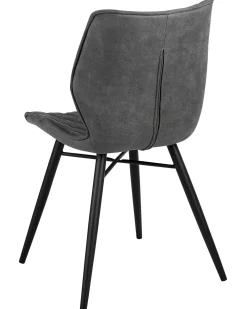 Set di 2 sedie da pranzo LISLE Tessuto Grigio