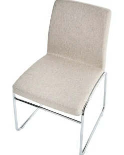 Set di 2 sedie da pranzo LECCO Tessuto Beige