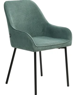 Set di 2 sedie da pranzo LOVERNA Velluto a coste Verde