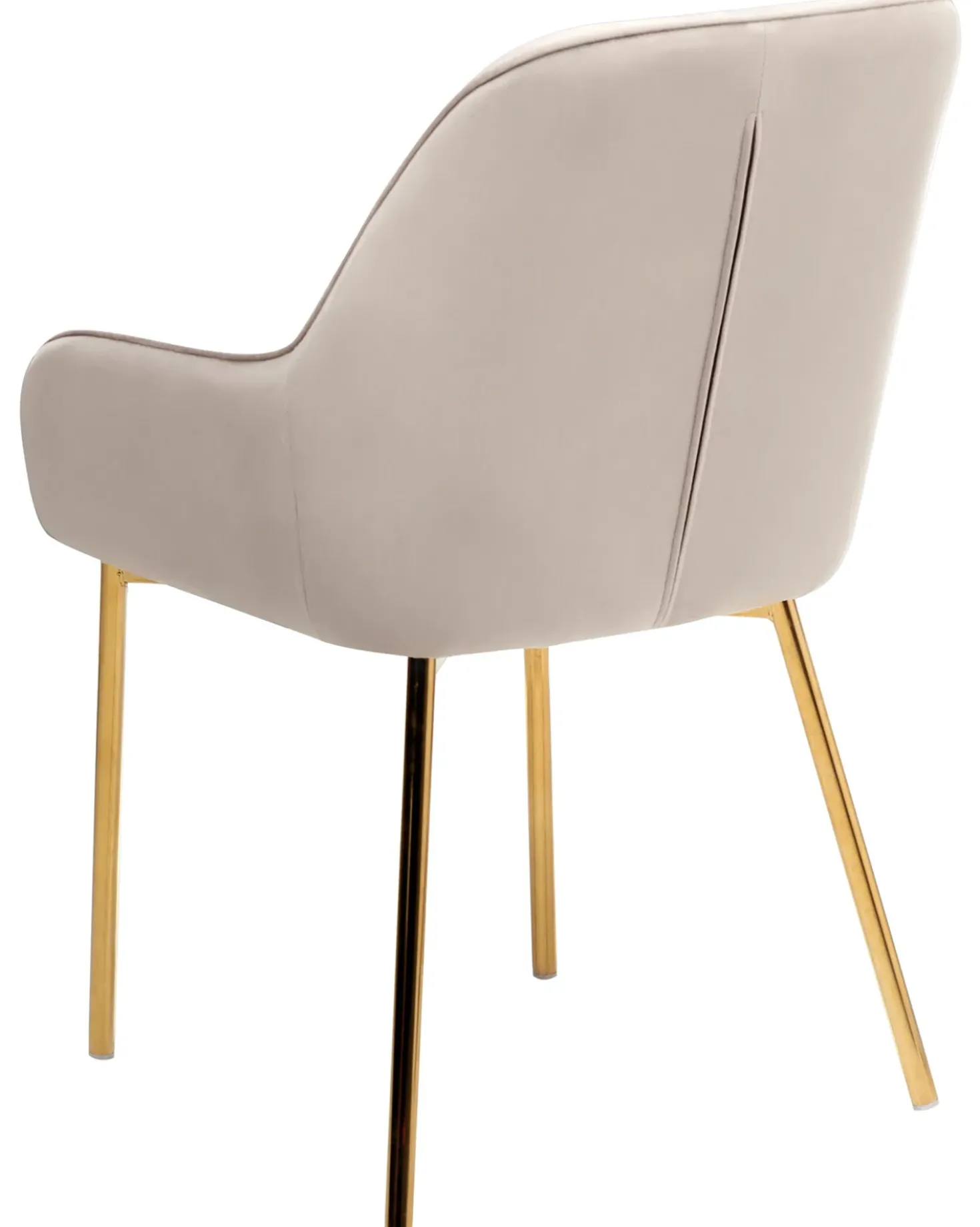 Set di 2 sedie da pranzo LOVERNA Velluto Beige
