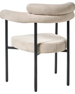 Set di 2 sedie da pranzo LYNEY Tessuto Beige