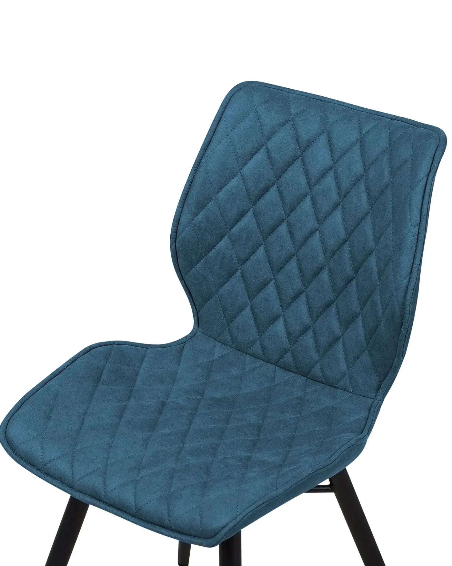 Set di 2 sedie da pranzo LISLE Tessuto Blu oltremare