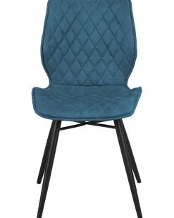 Set di 2 sedie da pranzo LISLE Tessuto Blu oltremare