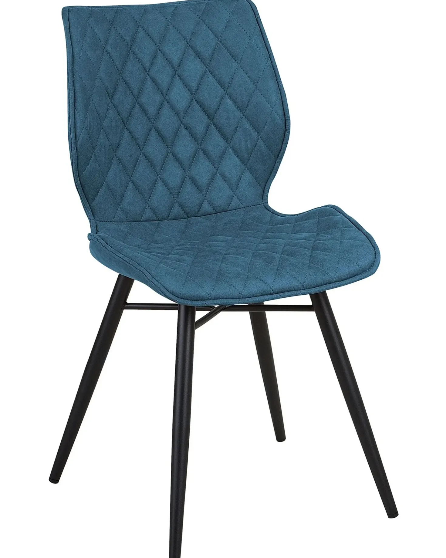 Set di 2 sedie da pranzo LISLE Tessuto Blu oltremare