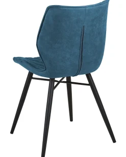 Set di 2 sedie da pranzo LISLE Tessuto Blu oltremare