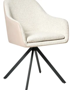 Set di 2 sedie da pranzo LITHIA Bouclé Beige chiaro